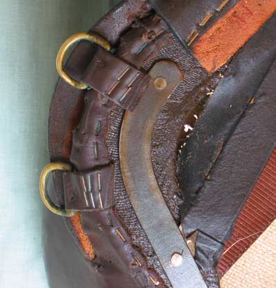 Untrimmed leather attachments